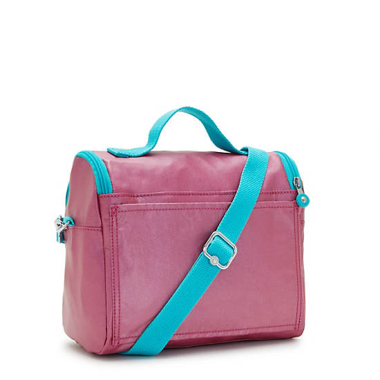 New Kichirou Metallic Lunch Bag, Fresh Pink Metallic, large
