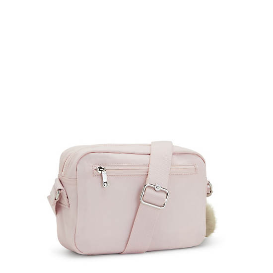 Ulric Crossbody Bag, Primrose Pink Satin, large