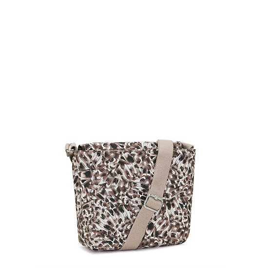 Tamsin Printed Crossbody Bag, Leopard Feathers, large