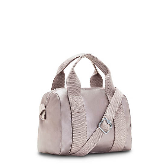 Iona Metallic Shoulder Bag, Hazelnut Metallic, large
