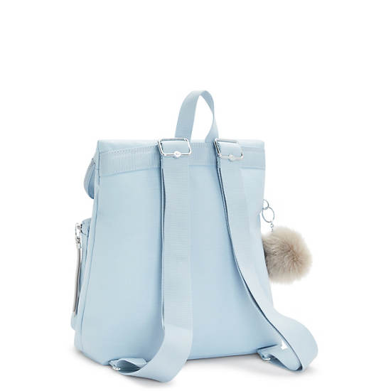Breanna Medium Backpack, Shy Blue Shimmer, large