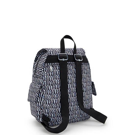 City Pack Small Printed Backpack, Holiday Waves, large