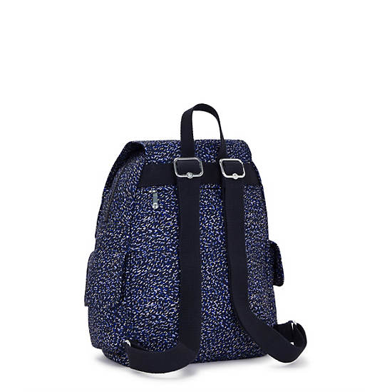 City Pack Small Printed Backpack, Cosmic Navy, large