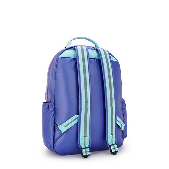 Seoul Large Metallic 15" Laptop Backpack, Rainbow, large