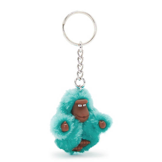 Sven Extra Small Monkey Keychain, Peacock Teal, large