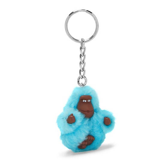 Sven Extra Small Monkey Keychain, Sea Blue, large