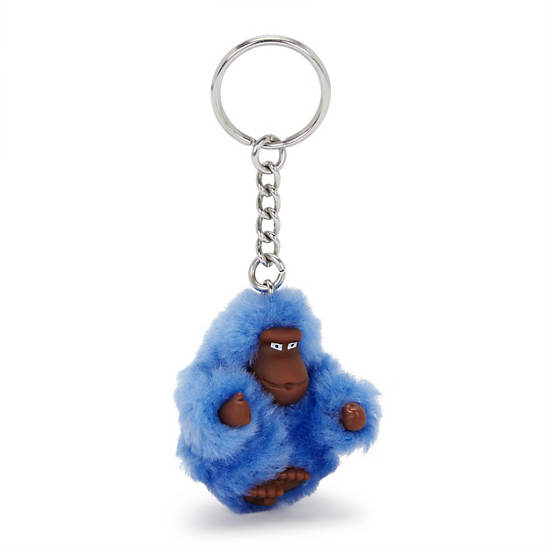 Sven Extra Small Monkey Keychain, Bouncy Blue, large