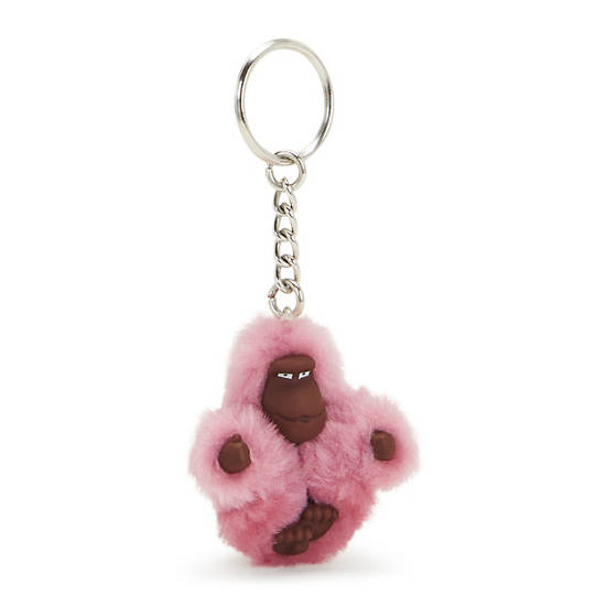 Sven Extra Small Monkey Keychain, Soft Blush, large