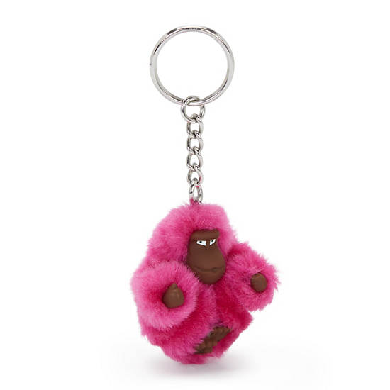 Sven Extra Small Monkey Keychain, Azalea Pink, large