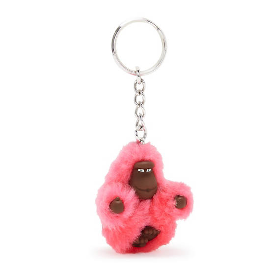 Sven Extra Small Monkey Keychain, Bubble Pop Pink, large