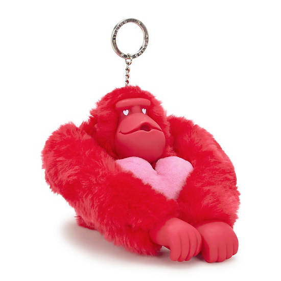 Sven Valentine Monkey Keychain, Gentle Lilac M, large