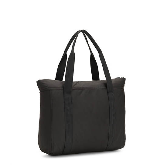 Asseni Extra Tote Bag, True Black Tonal, large
