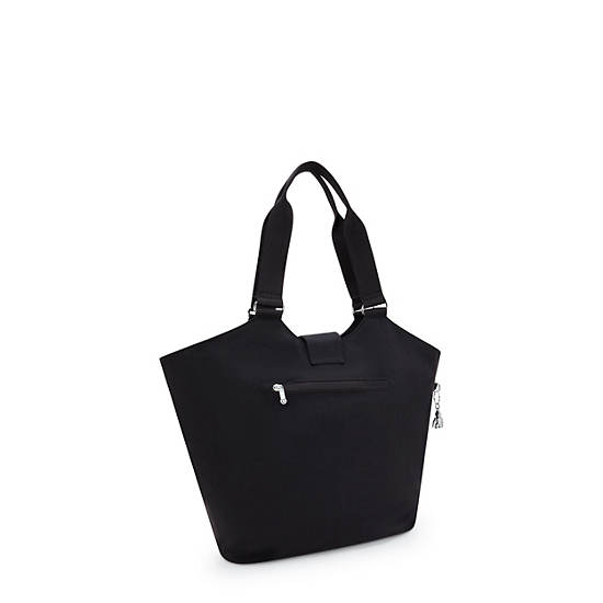 Recicely Tote Bag, Black Spice, large