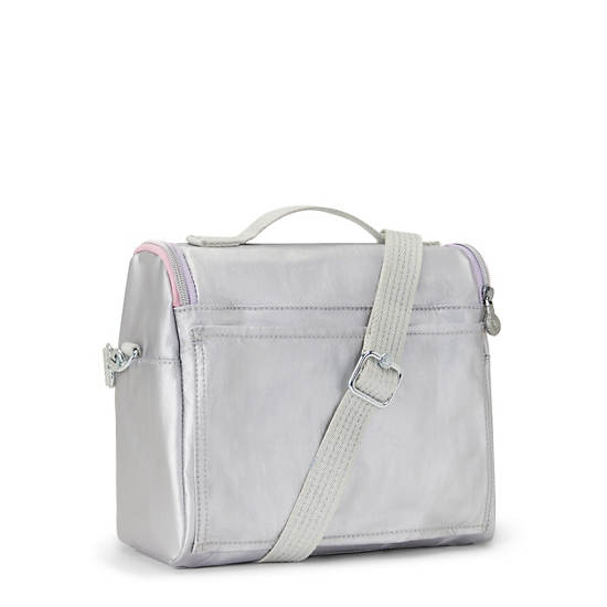 New Kichirou Metallic Lunch Bag, Gradient White, large New Kichirou Metallic Lunch Bag, Gradient White, large