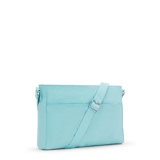 New Angie Crossbody Bag, Deepest Aqua, large