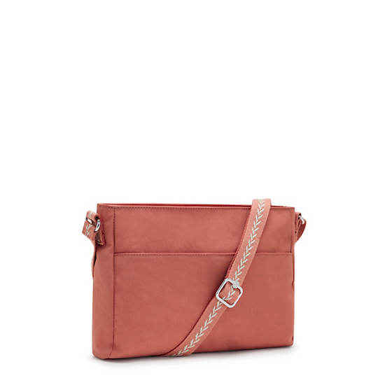 New Angie Crossbody Bag, Vintage Pink, large