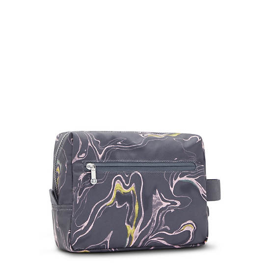 Parac Small Printed Toiletry Bag, Soft Marble, large