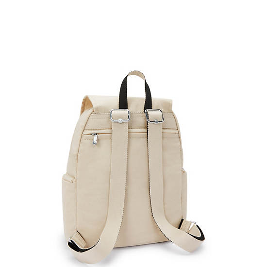 City Zip Small Backpack, Back To Beige, large