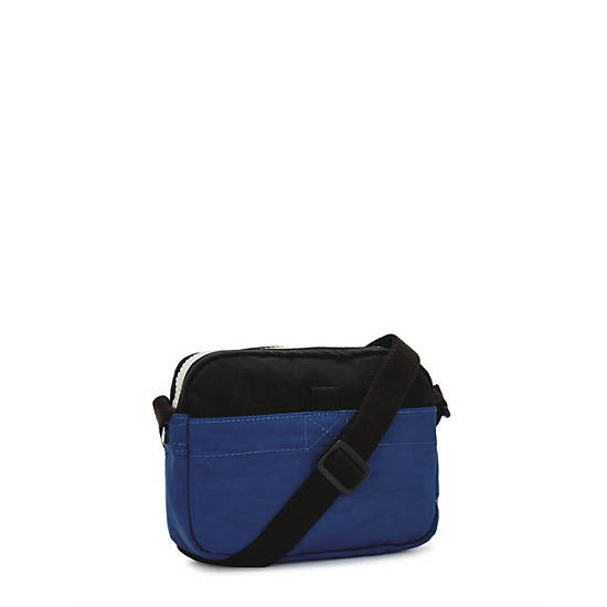 Sisko Crossbody Bag, Black Blue Beige, large Sisko Crossbody Bag, Black Blue Beige, large