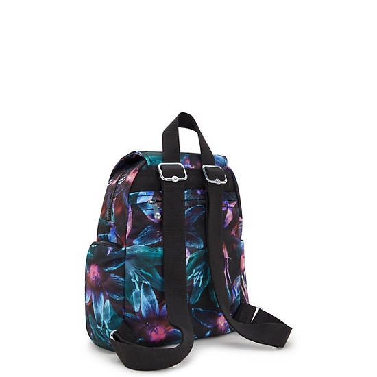 City Zip Mini Printed Backpack, Spectral Orchid, large