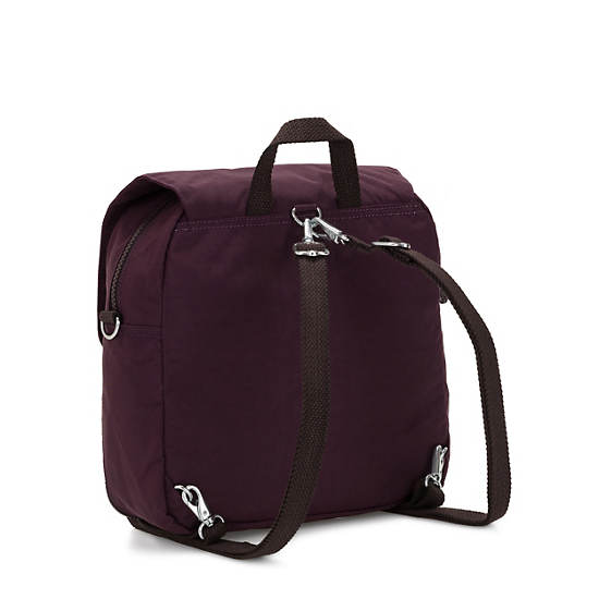 Annic Convertible Backpack, Dark Plum, large