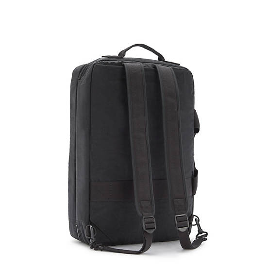 Jengo Extra Large Convertible Backpack, Black Noir, large