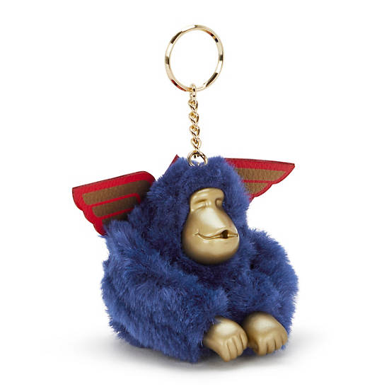 Wonder Woman Monkey Keychain, Imperial Blue Block, large