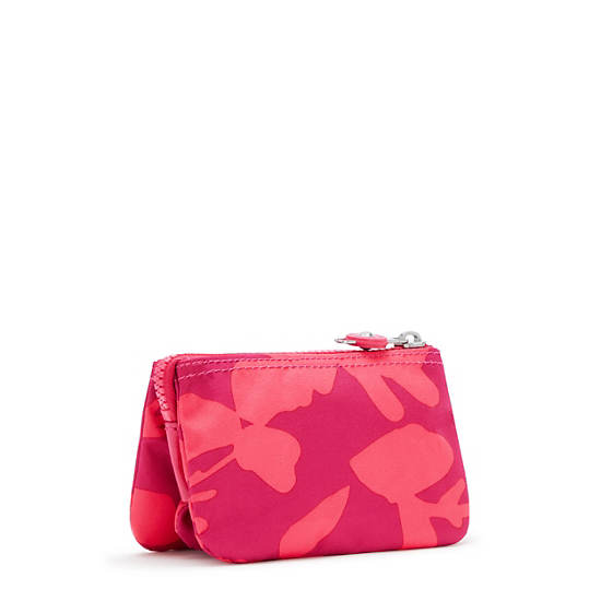 Creativity Small Printed Pouch, Coral Flower, large