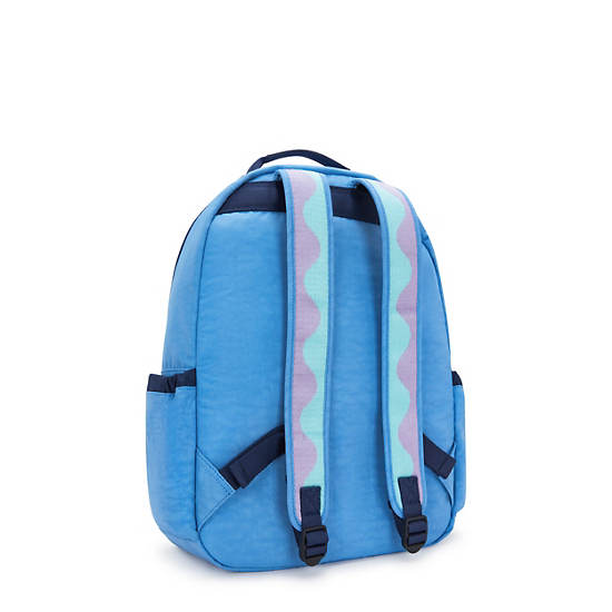 Seoul Large 15" Laptop Backpack, WavePop Bouncy Blue, large