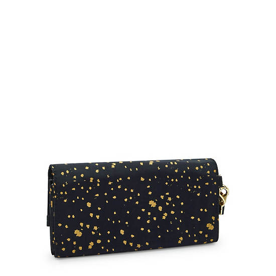 Rubi Large Printed Wristlet Wallet, Golden Night M, large