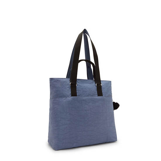 India 16" Laptop Tote Bag, Blue Lover, large