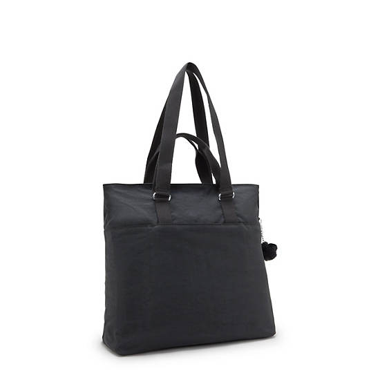 India 16" Laptop Tote Bag, Black Noir, large