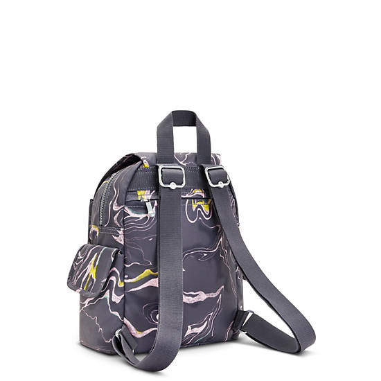 City Pack Mini Printed Backpack, Soft Marble, large