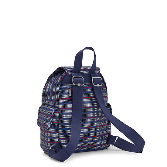 City Pack Mini Printed Backpack, Electric Blue, large