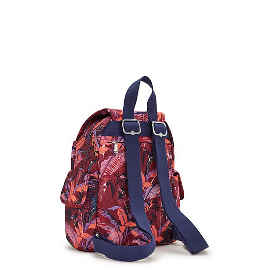 City Pack Mini Printed Backpack, Palm Shadow, large