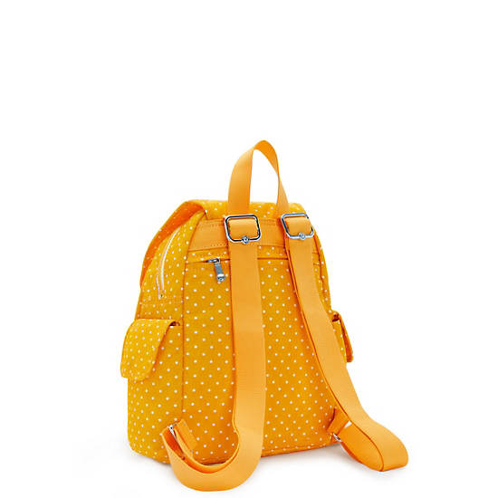 City Pack Mini Printed Backpack, Soft Dot Yellow, large