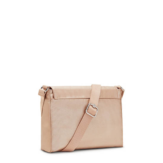 Tamia Metallic Crossbody Bag, Gold Charm Metallic, large Tamia Metallic Crossbody Bag, Gold Charm Metallic, large