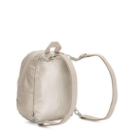 Glayla Metallic Convertible Mini Backpack, Eyelet Black, large