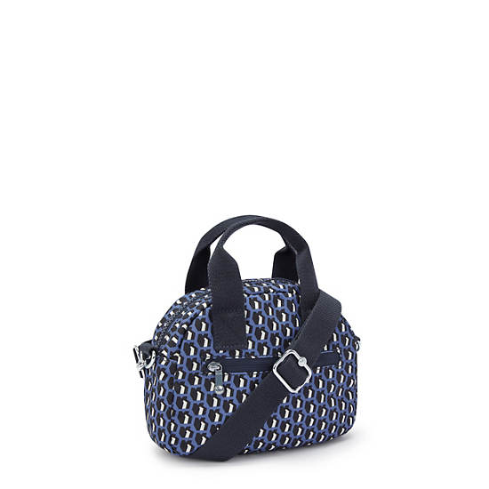 Defea Mini Printed Crossbody Bag, 3D K Blue, large