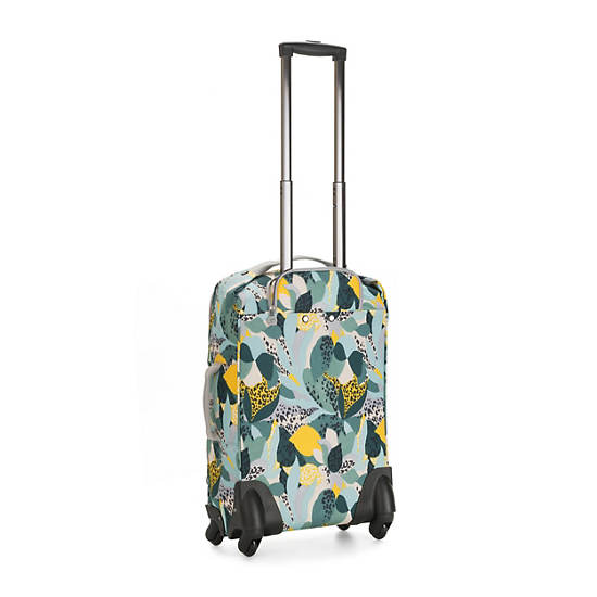 Darcey Small Printed Carry-On Rolling Luggage, Gleamin Green Block, large