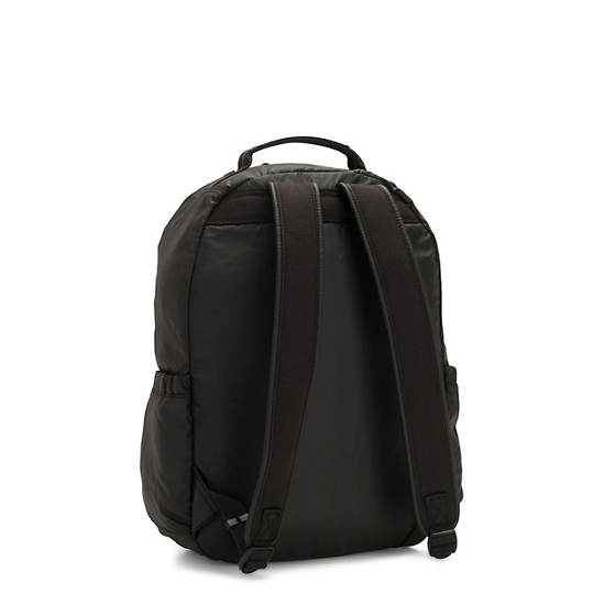 Seoul Large Laptop Backpack - Black Grey Mix | Kipling