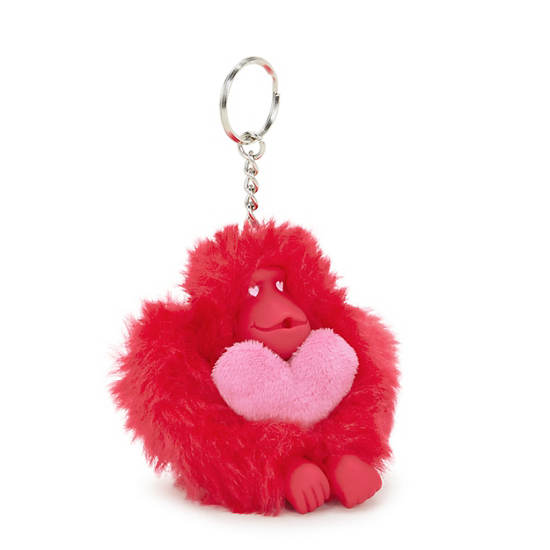 Sven Valentine Monkey Keychain, Gentle Lilac M, large