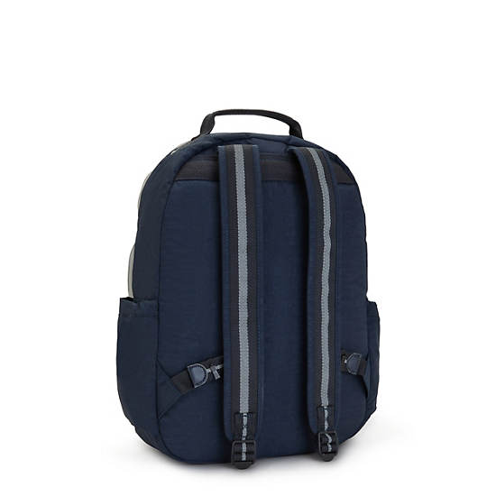 Seoul Large 15" Laptop Backpack, True Blue Grey, large