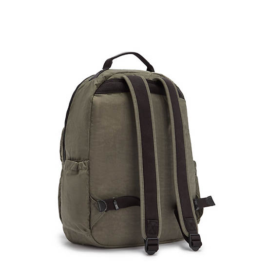 Seoul Large 15" Laptop Backpack, Green Moss, large