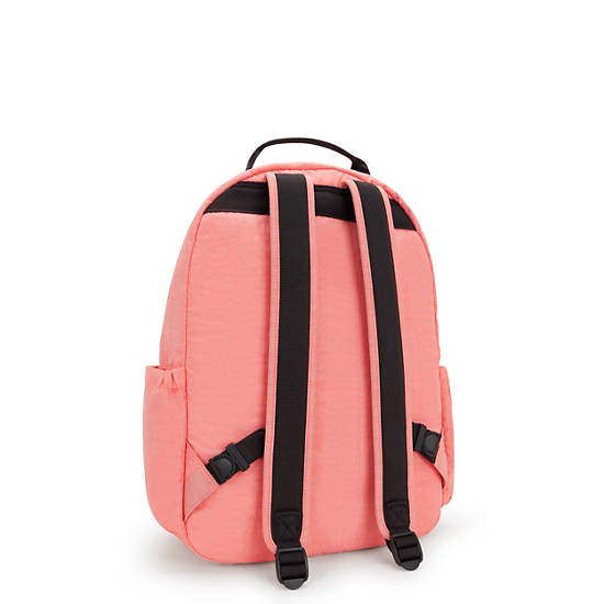 Seoul Large 15" Laptop Backpack, Peach Peace, large