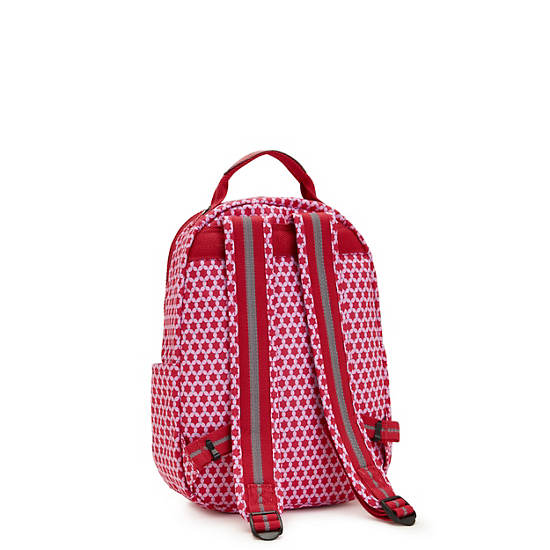 Seoul Small Printed Tablet Backpack, Starry Dot, large