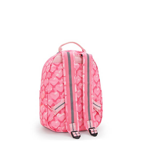 Seoul Small Printed Tablet Backpack, Adorable Hearts, large