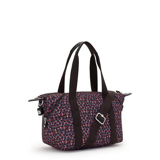 Art Mini Printed Shoulder Bag, Happy Squares, large Art Mini Printed Shoulder Bag, Happy Squares, large
