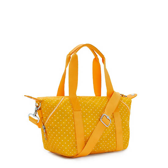Art Mini Printed Shoulder Bag, Soft Dot Yellow, large
