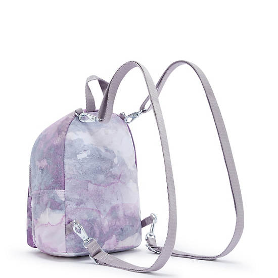 Delia Compact Printed Convertible Backpack, Bubble Pop Pink Stripe, large Delia Compact Printed Convertible Backpack, Bubble Pop Pink Stripe, large
